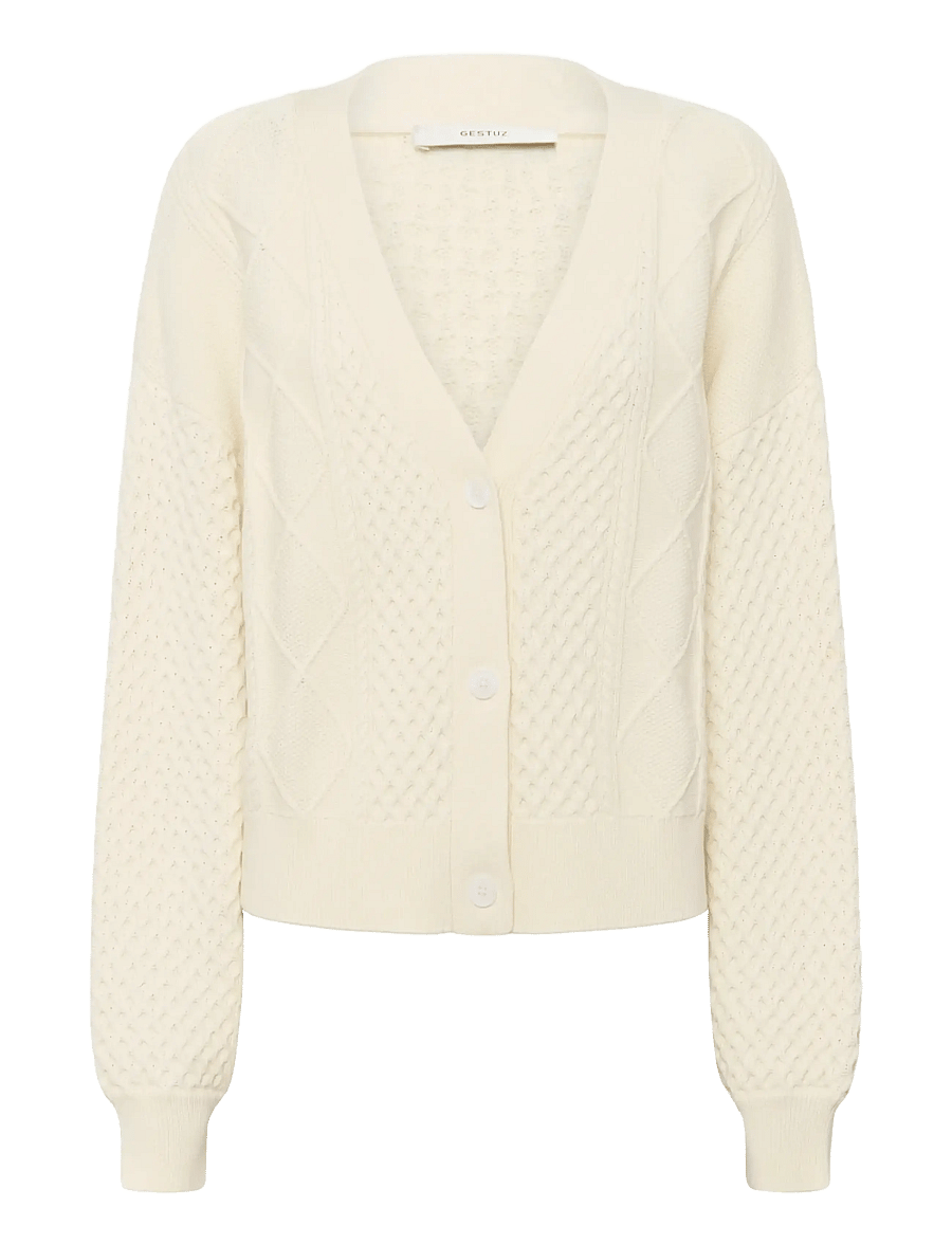 Gestuz - GZthilla cardigan - cardigans - egret - 1