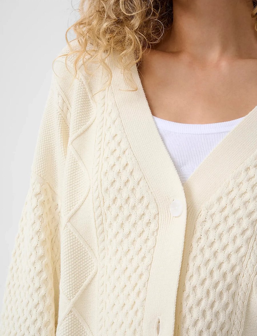 Gestuz - GZthilla cardigan - cardigans - egret - 5