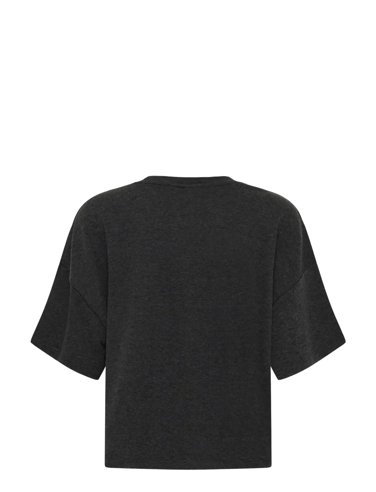 Gestuz - GZgilsa sweat tee - t-shirts - deep grey melange - 1