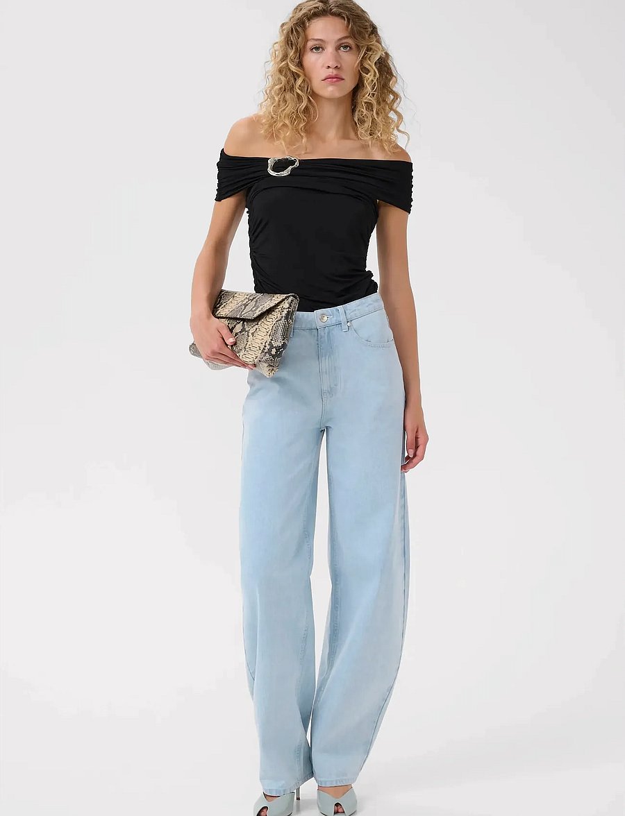 Gestuz - GZlaily off shoulder top - særlige begivenheder - black - 3