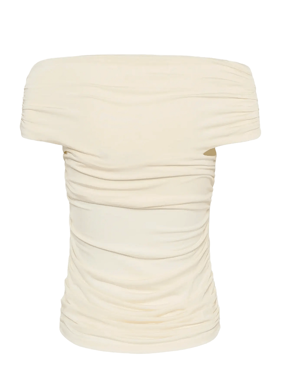 Gestuz - GZlaily off shoulder top - særlige begivenheder - egret - 2