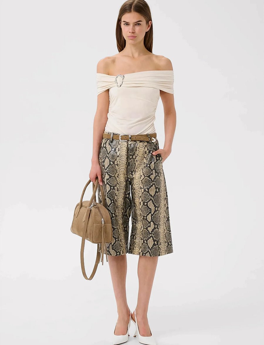 Gestuz - GZlaily off shoulder top - særlige begivenheder - egret - 3