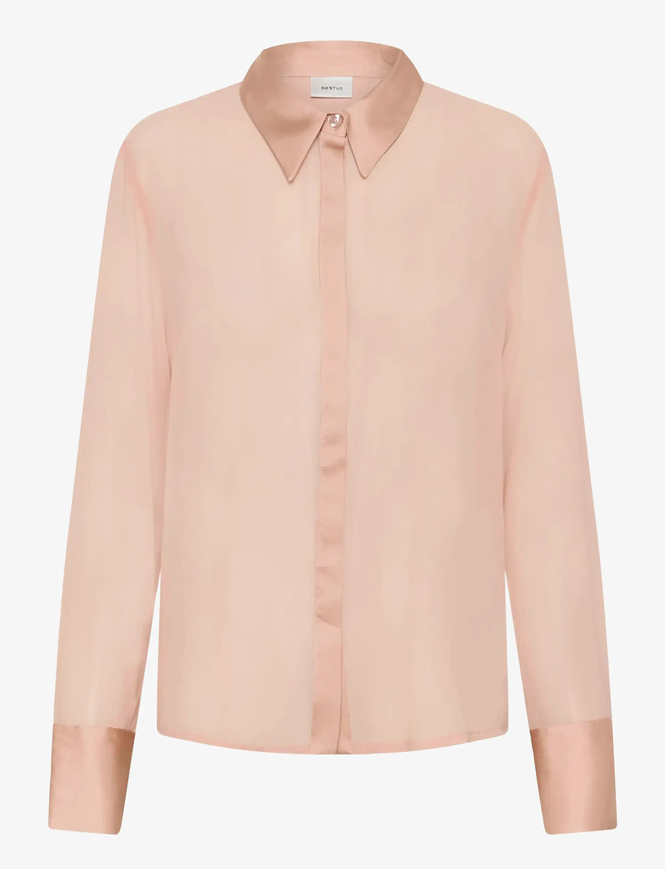 Gestuz - GZchif shirt - long-sleeved shirts - maple sugar - 1