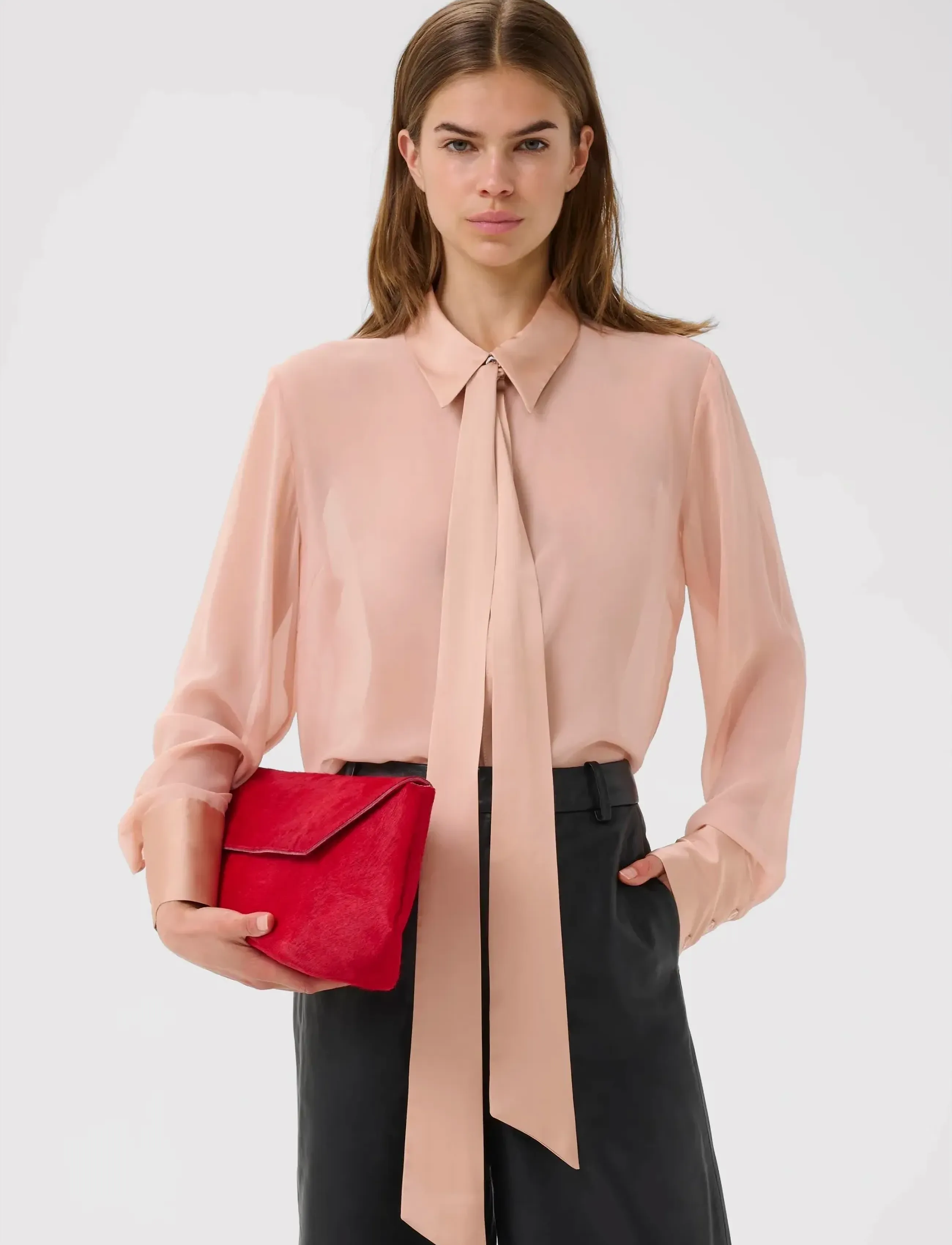 Gestuz GZchif shirt - Blusar - MAPLE SUGAR / pink/rose