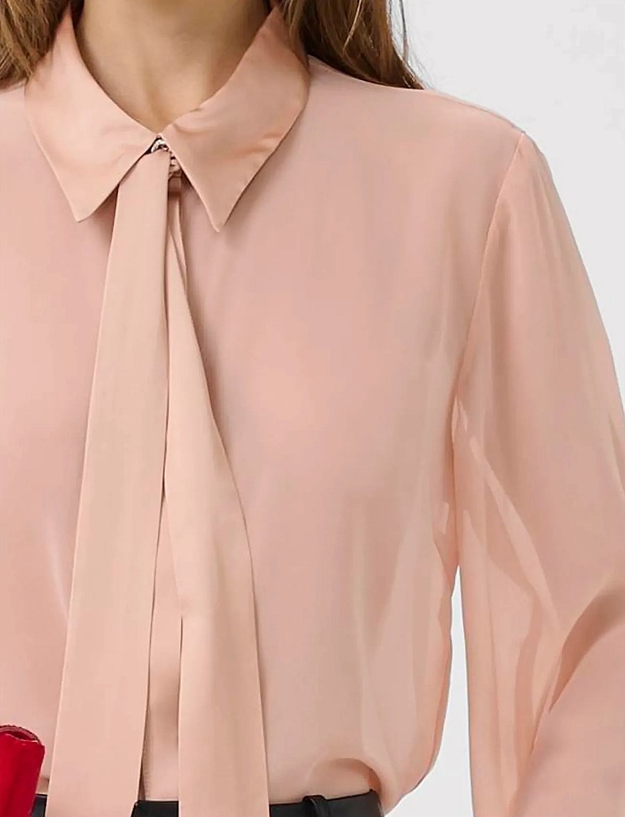Gestuz - GZchif shirt - pikkade varrukatega särgid - maple sugar - 5