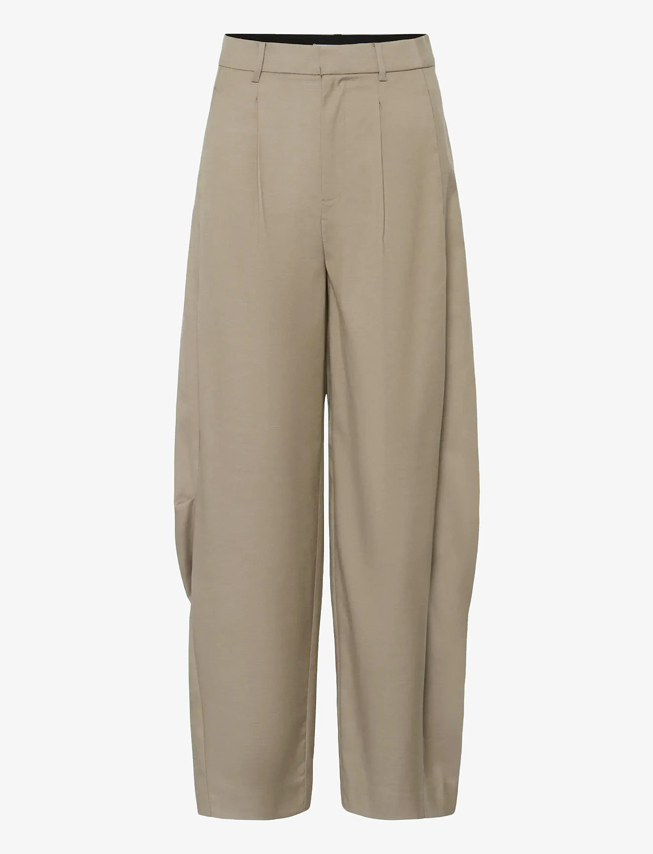 Gestuz - GZnella MW pants - barrel-hosen - olive sand melange - 1