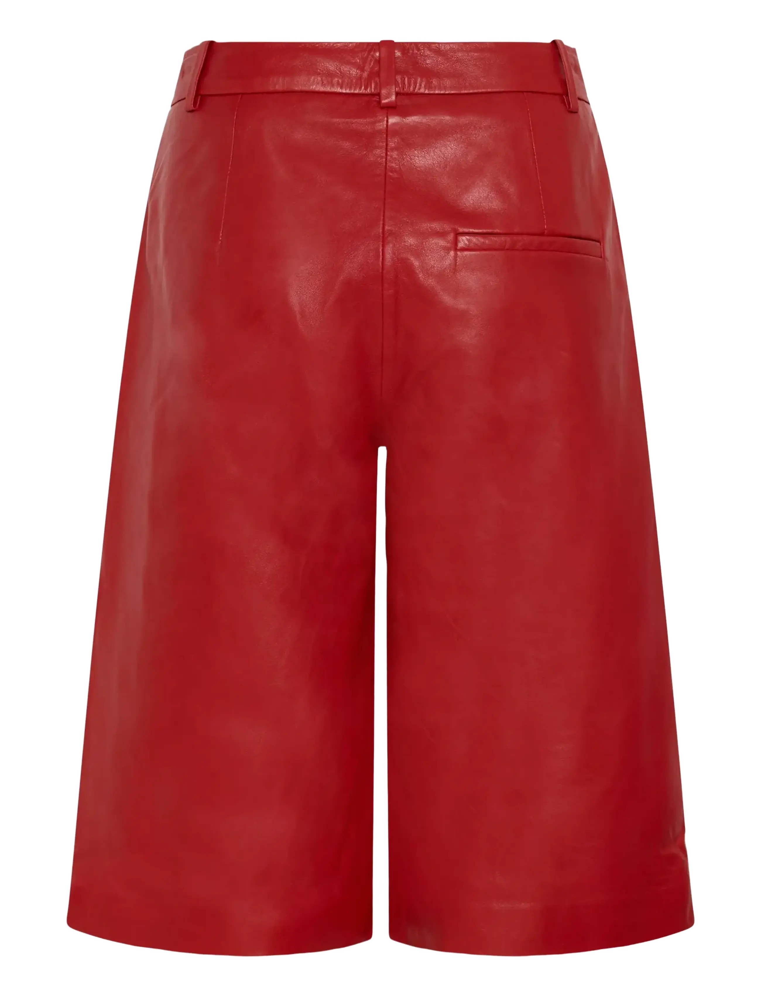 Gestuz - GZallis MW shorts - lædershorts - tomato - 2