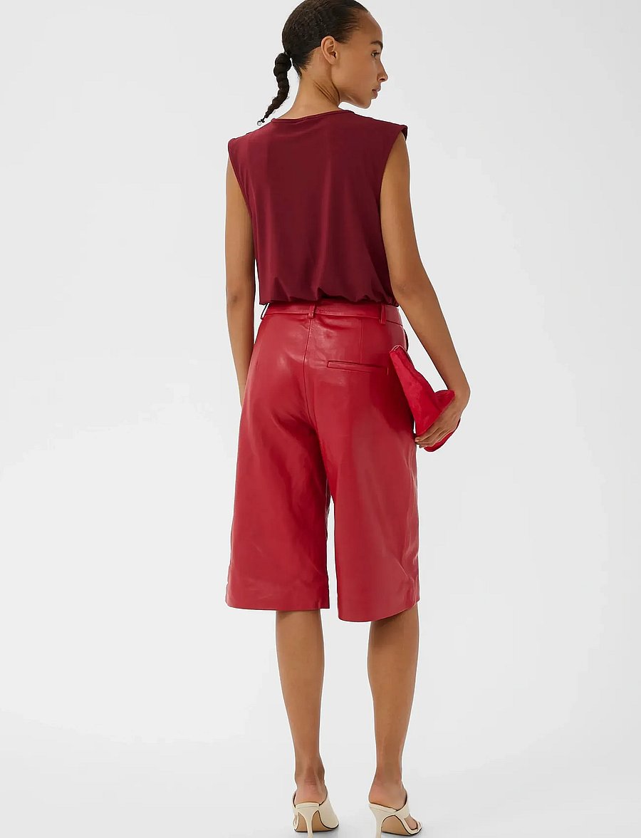 Gestuz - GZallis MW shorts - lühikesed nahkpüksid - tomato - 4