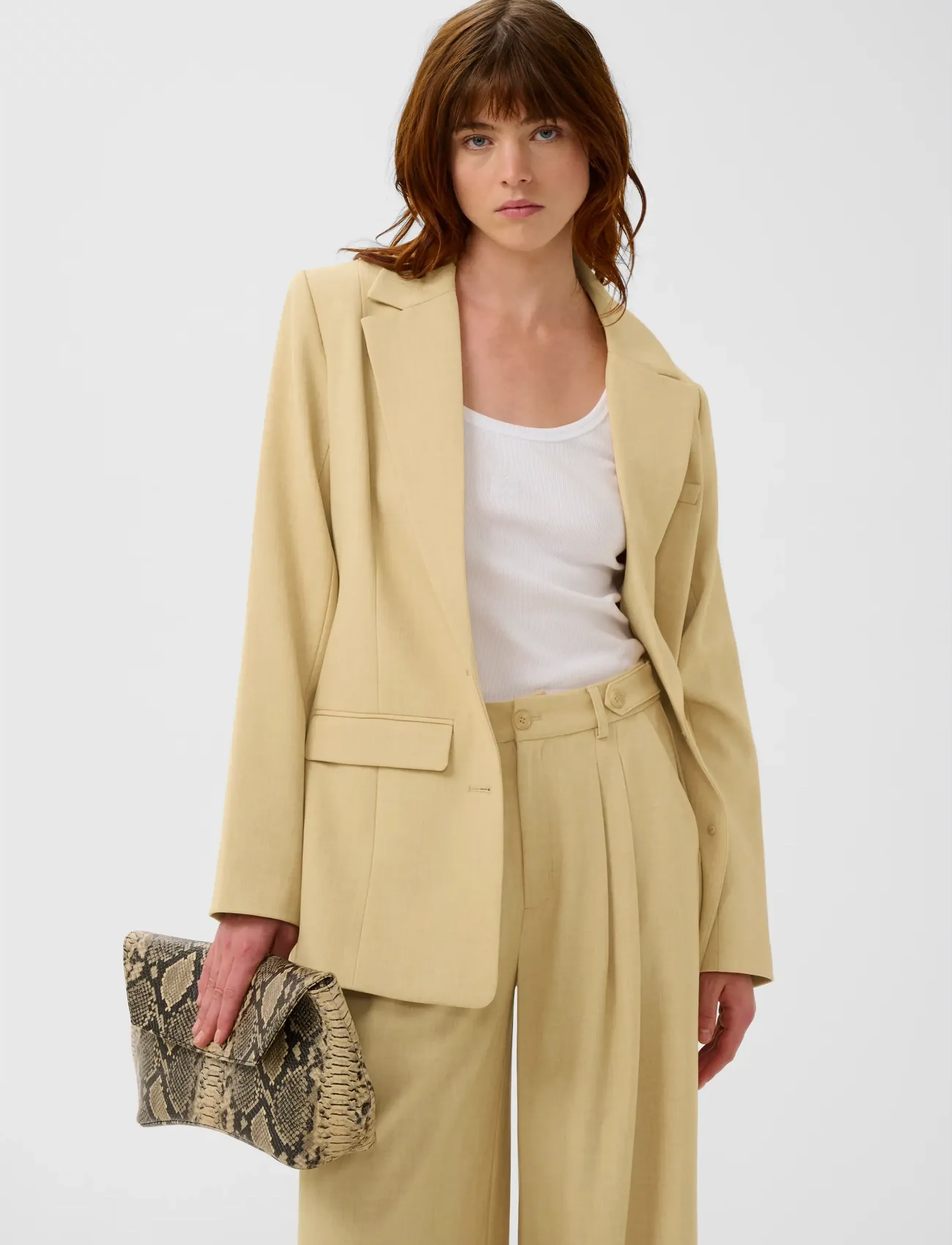 Gestuz Gzstacy Blazer, 34, Beige, Blazere > Enkeltradede Blazere, Dame