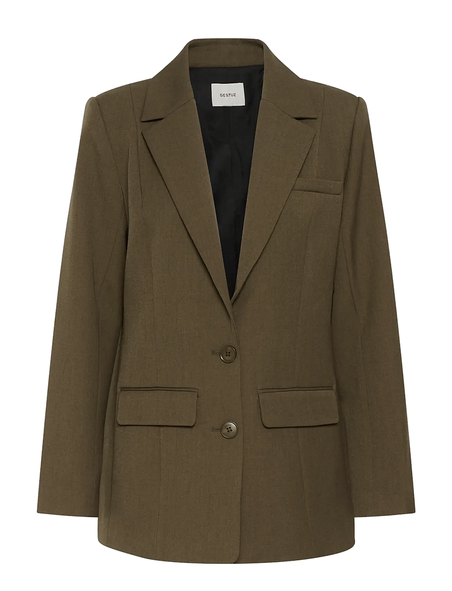 Gestuz - GZstacy blazer - single breasted blazers - slate black melange - 0