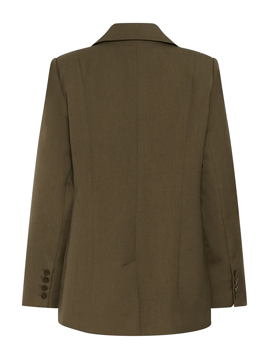 Gestuz - GZstacy blazer - yksiriviset bleiserit - slate black melange - 1