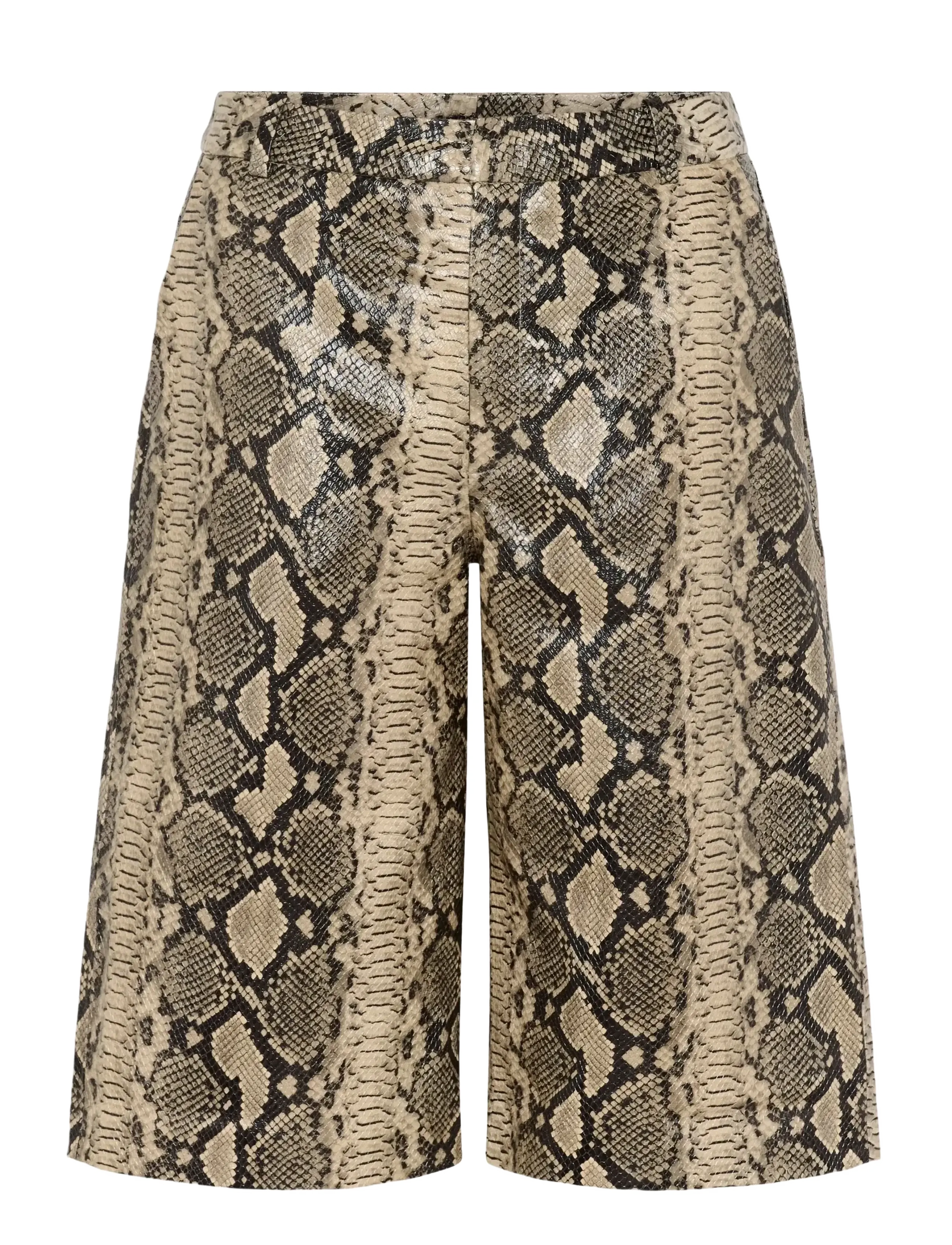 Gestuz GZallis MW snake shorts - Gestuz - PALE KHAKI SNAKE / multi