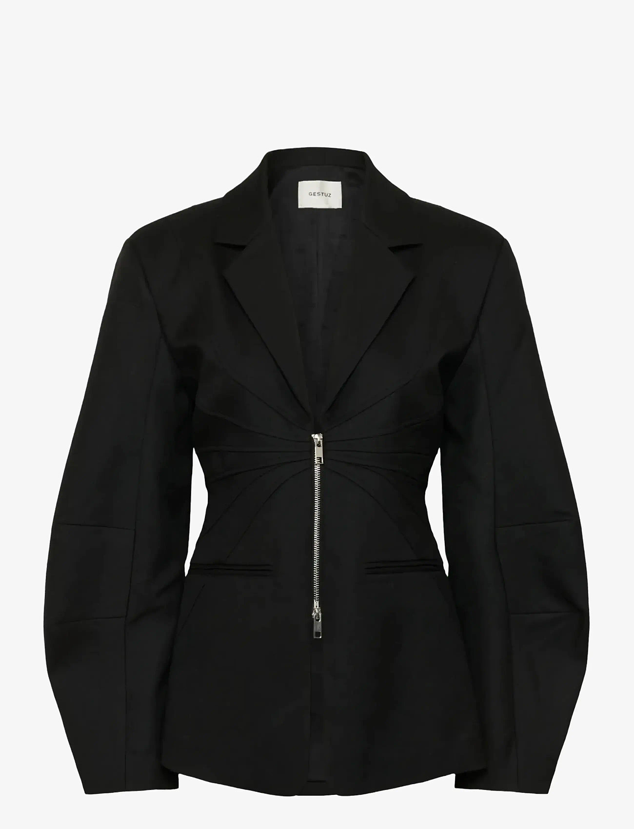 Gestuz - GZtitta blazer - enkelknäppta kavajer - black - 1