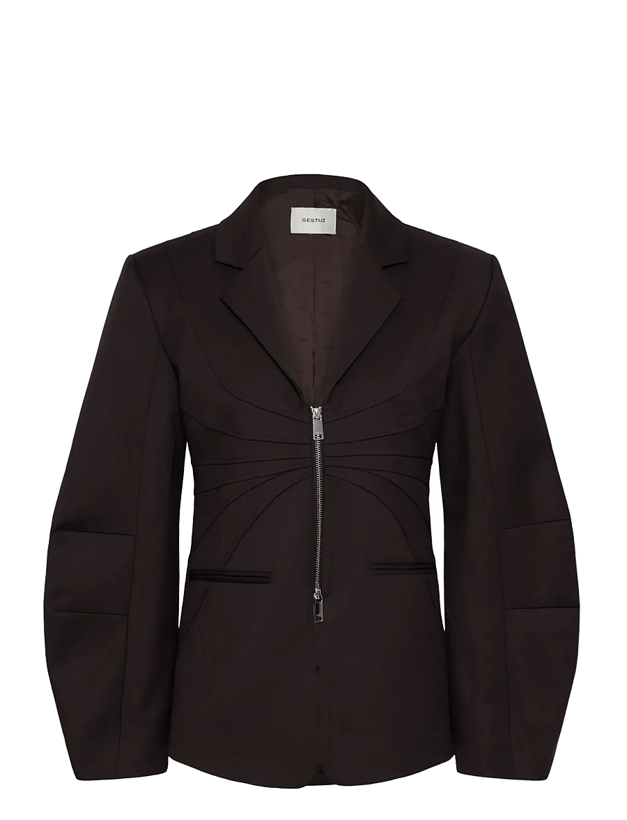 Gestuz - GZtitta blazer - enkeltradede blazere - ganache - 0