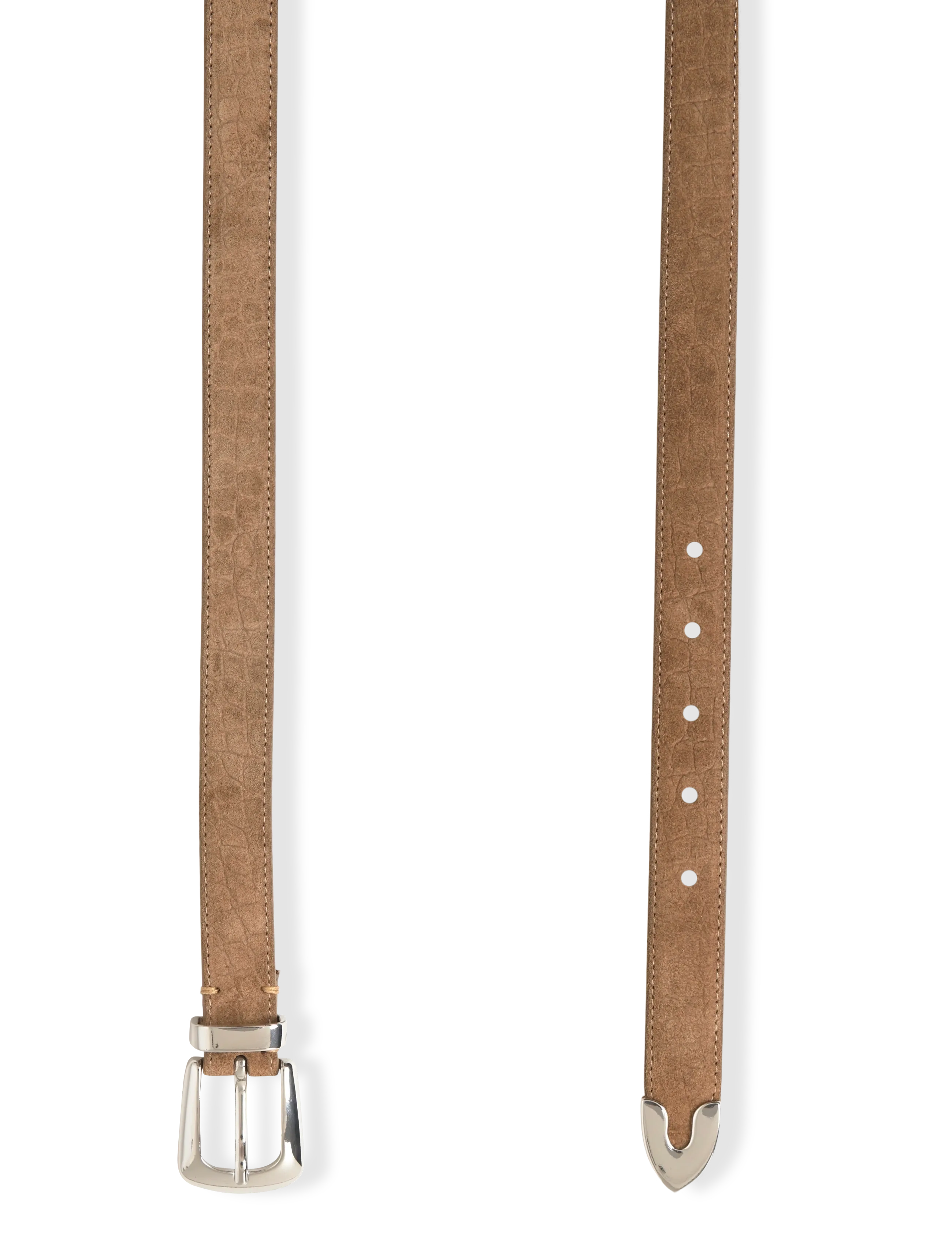 Gestuz - GZsuva s croco belt - casual belts - ermine - 1
