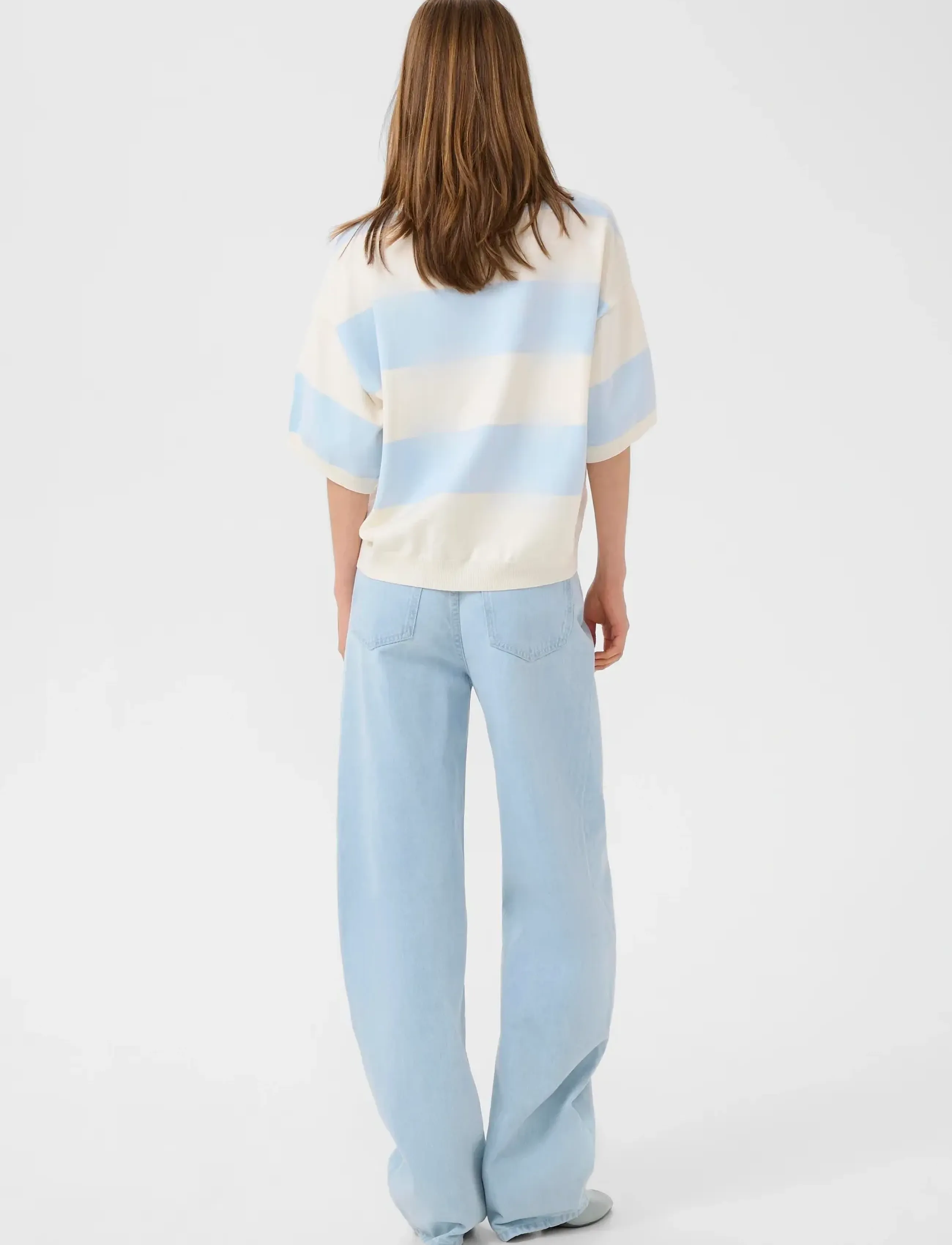 Gestuz - GZmaia ss polo pullover - poloshirts - blue finch striped - 4