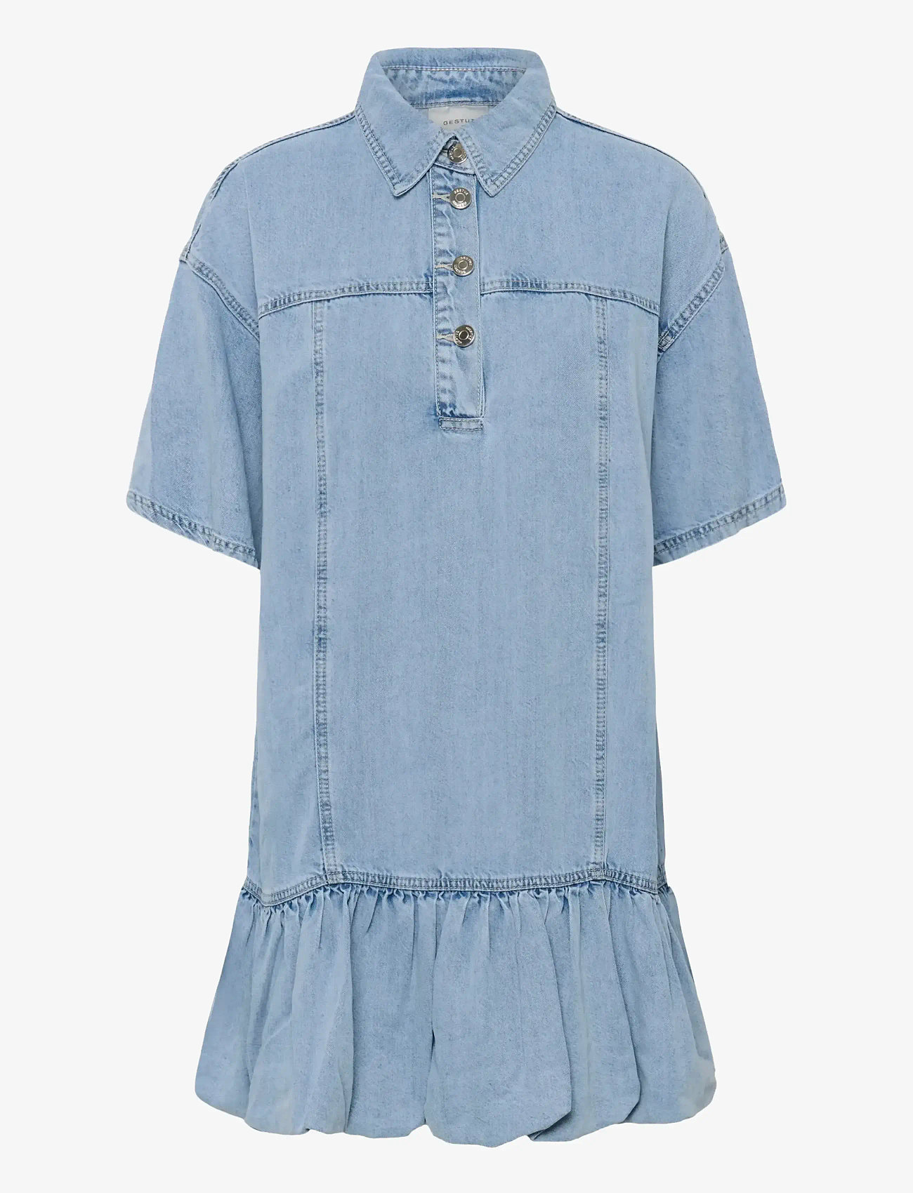 Gestuz - GZsea dress - summer dresses - mid denim blue - 1