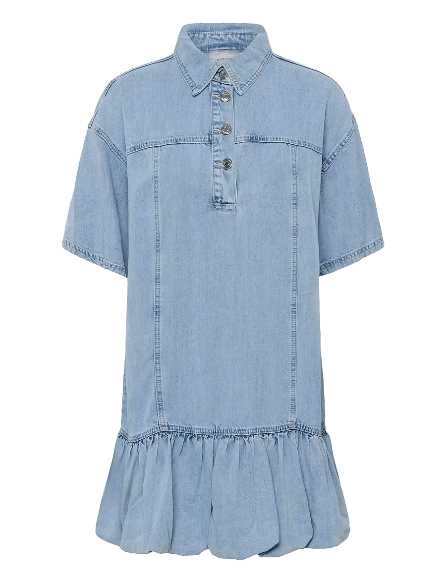 Gestuz - GZsea dress - sommerkleider - mid denim blue - 1