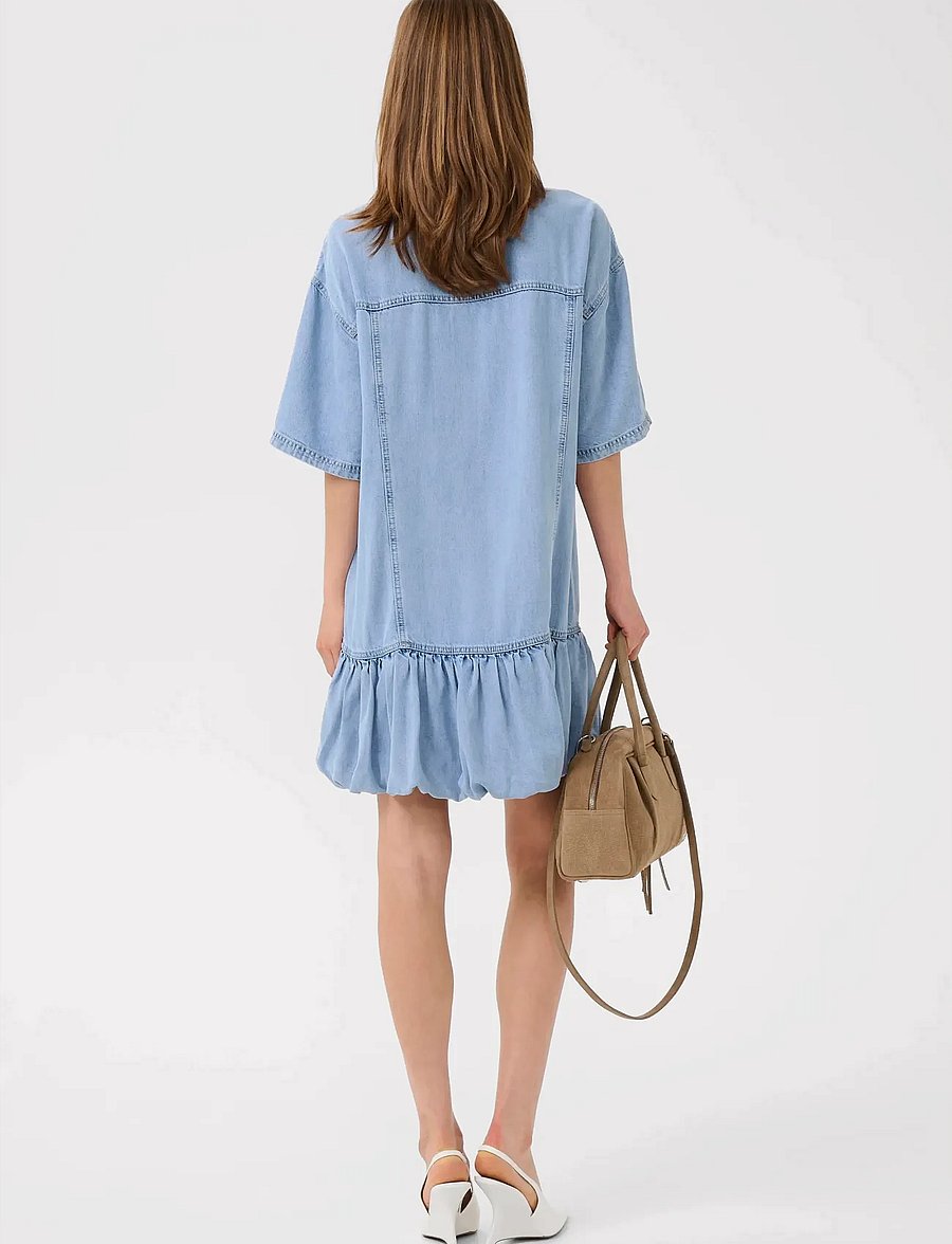 Gestuz - GZsea dress - sommerkleider - mid denim blue - 3