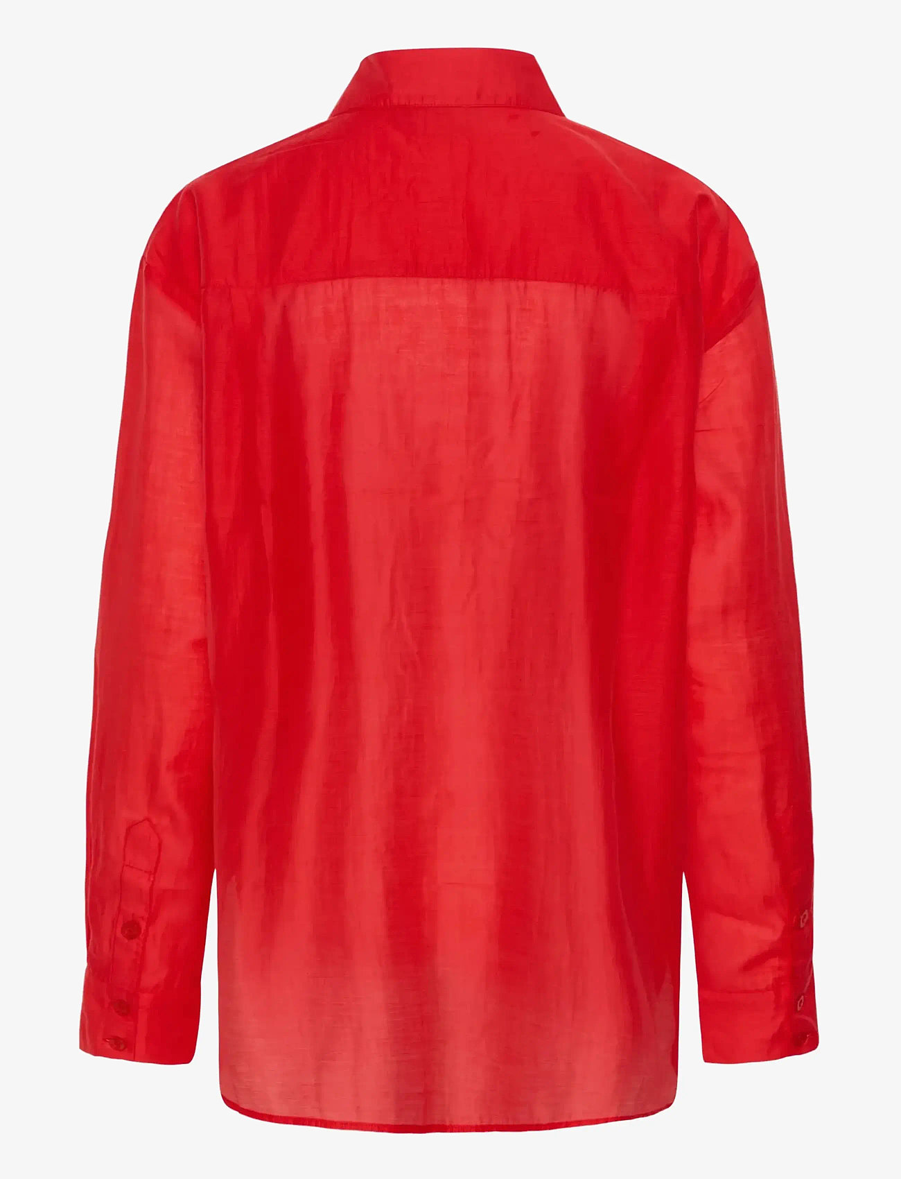 Gestuz - GZsiora LS shirt - langærmede skjorter - tomato - 2