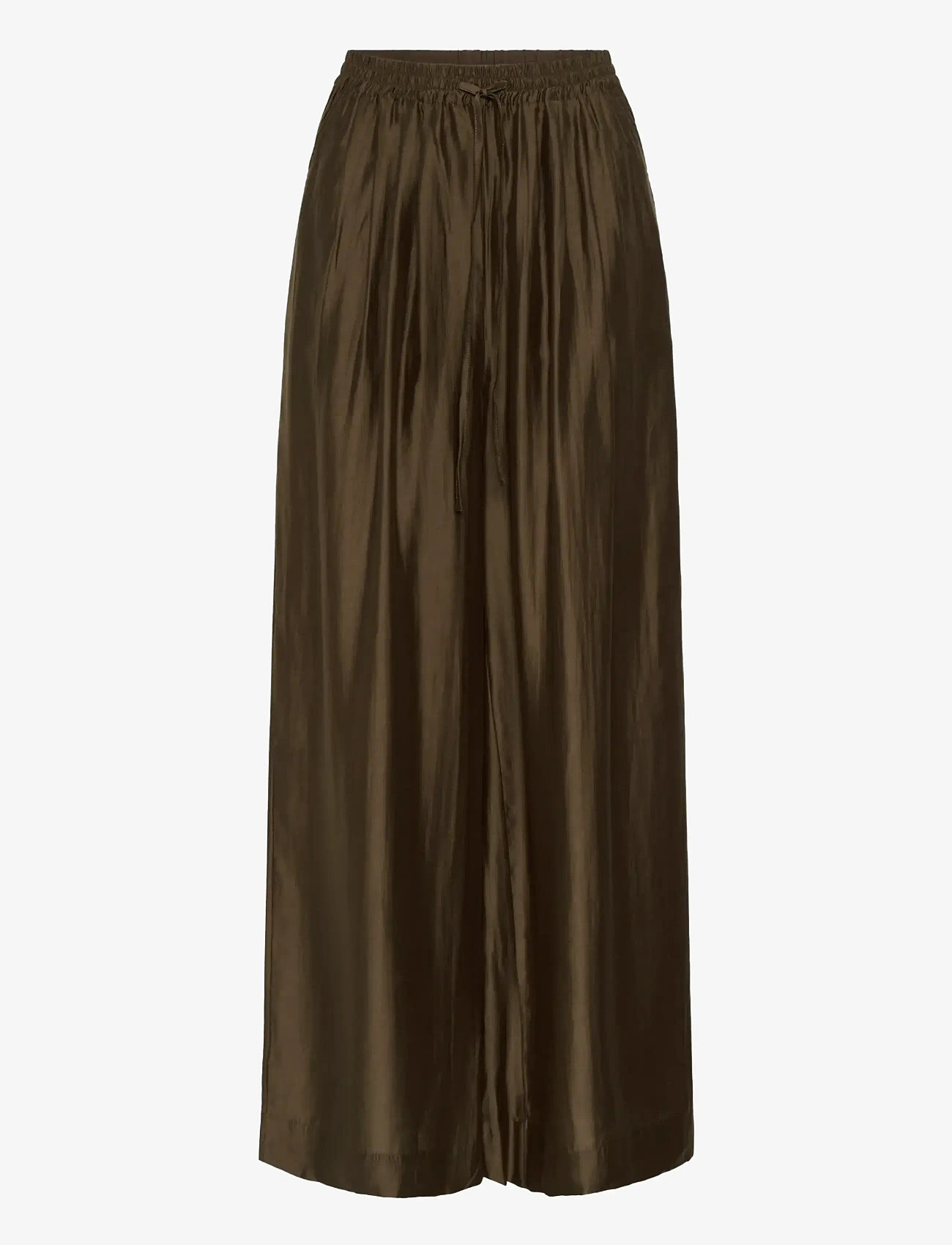 Gestuz - GZsiora HW pants - bukser med brede ben - rain drum - 1