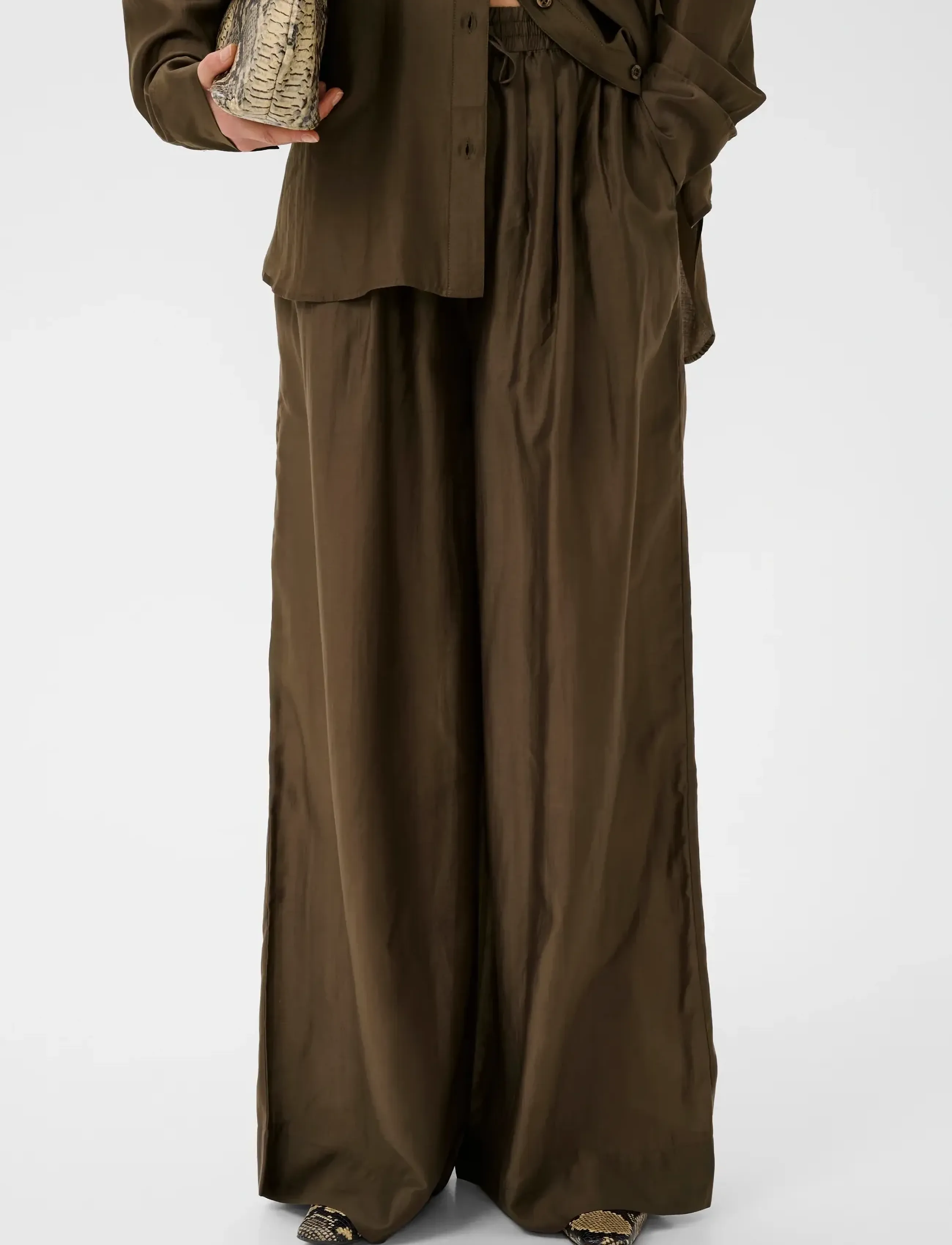 Gestuz GZsiora HW pants - Gestuz - RAIN DRUM / brown