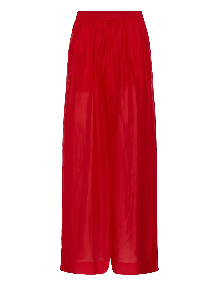 Gestuz - GZsiora HW pants - hosen mit weitem bein - tomato - 1