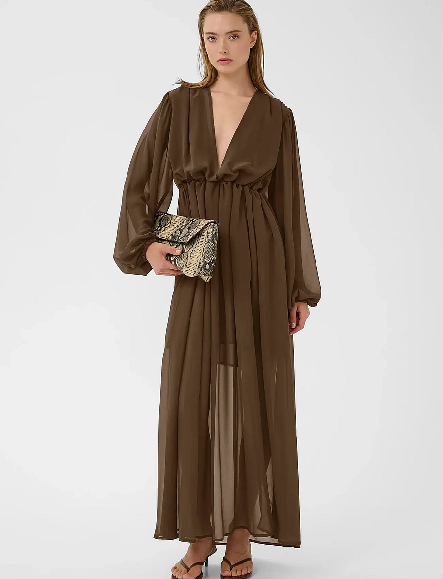 gestuz maxi dress Side-slit Maxi Dress