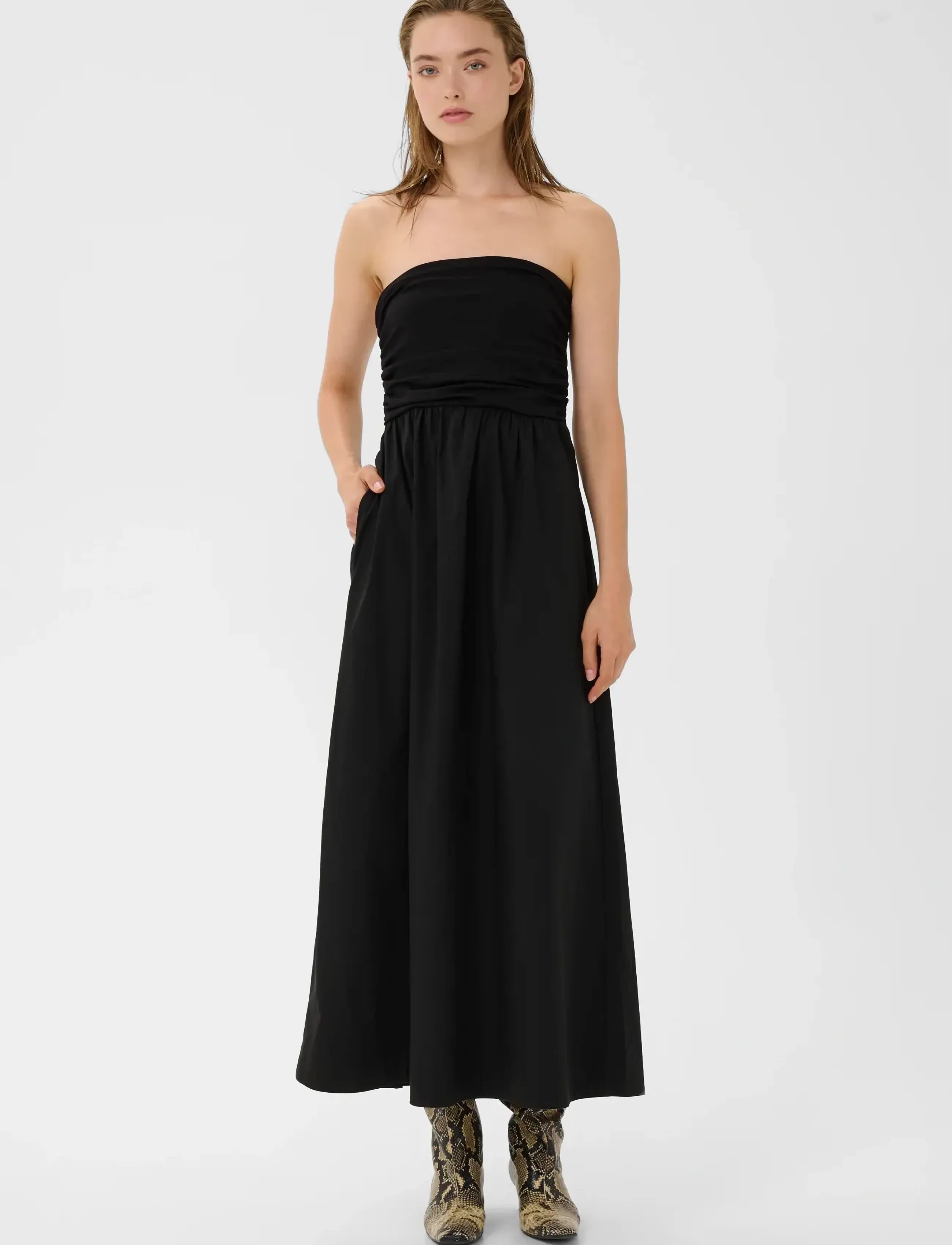 Gestuz GZerin slip dress - Robes - BLACK / black