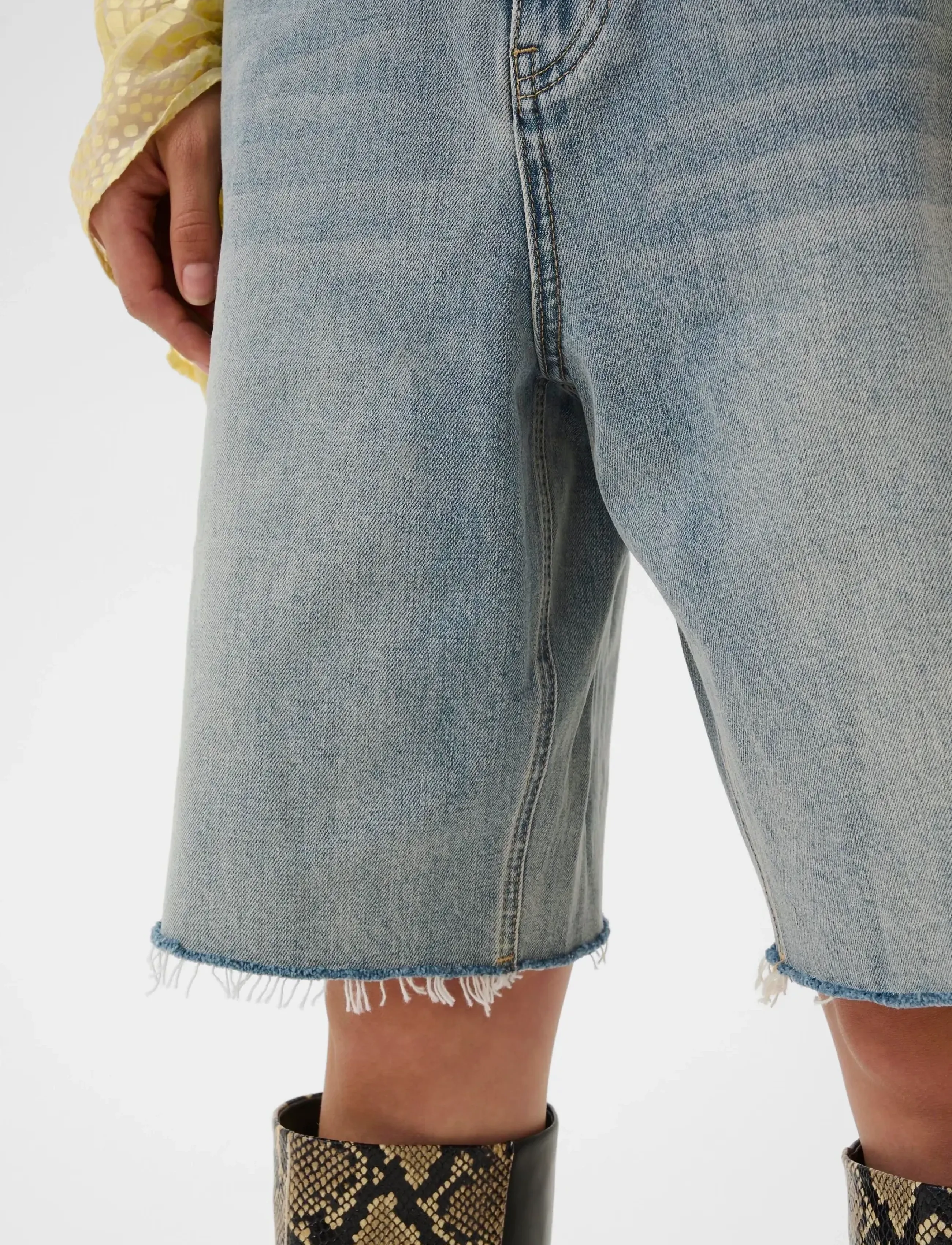 Gestuz - GZnoma MW shorts - jorts - vintage mid blue wash - 5