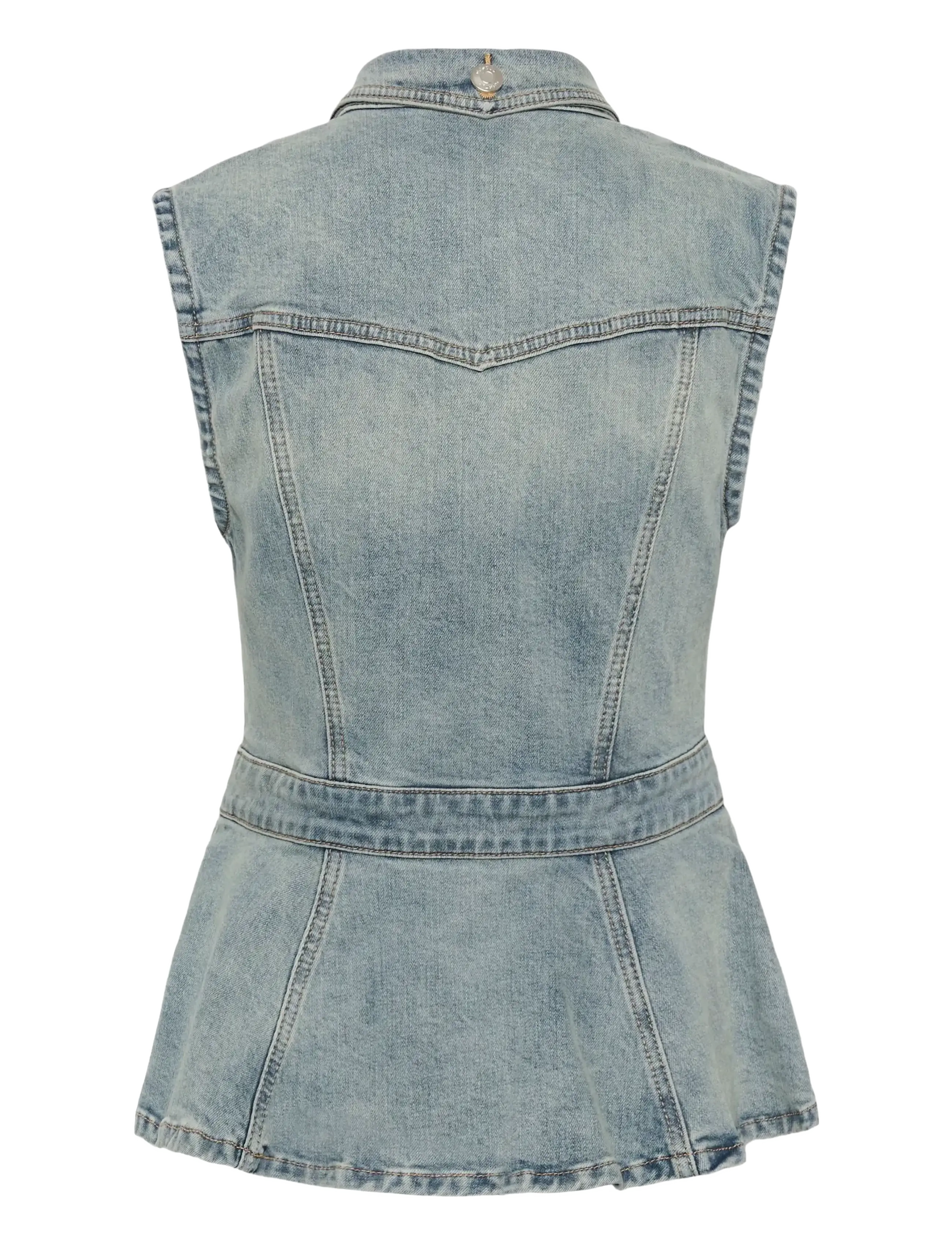 Gestuz - GZnoma SL shirt - jeansskjortor - vintage mid blue wash - 2