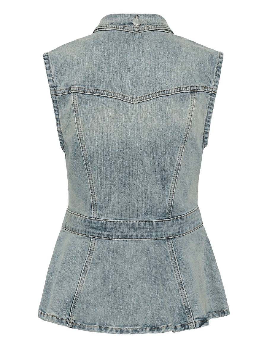 Gestuz - GZnoma SL shirt - jeanshemden - vintage mid blue wash - 2