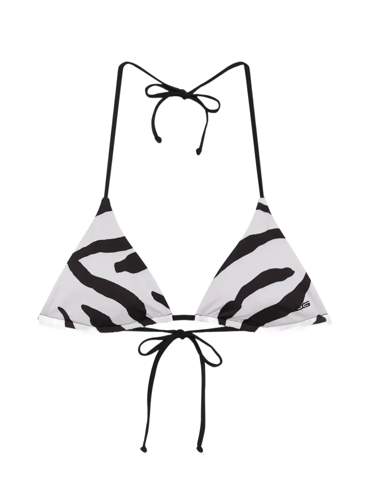 Gestuz GZzaiba bikini top - Bademode - GRAPHIC BLACK WHITE ANIMAL / black
