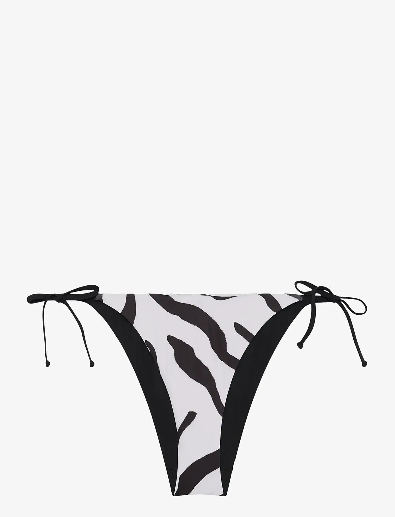 Gestuz - GZzaiba bikini bottom - bikinis mit seitenbändern - graphic black white animal - 1