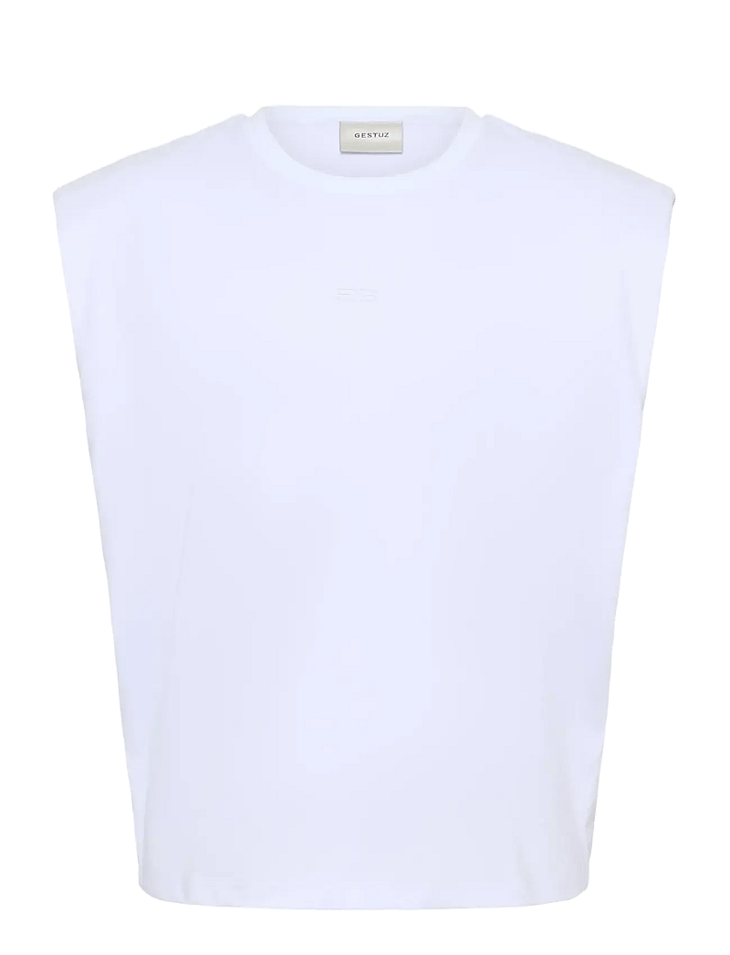 Gestuz - GZkathrin muscle tee - Ärmellose tops - bright white - 1