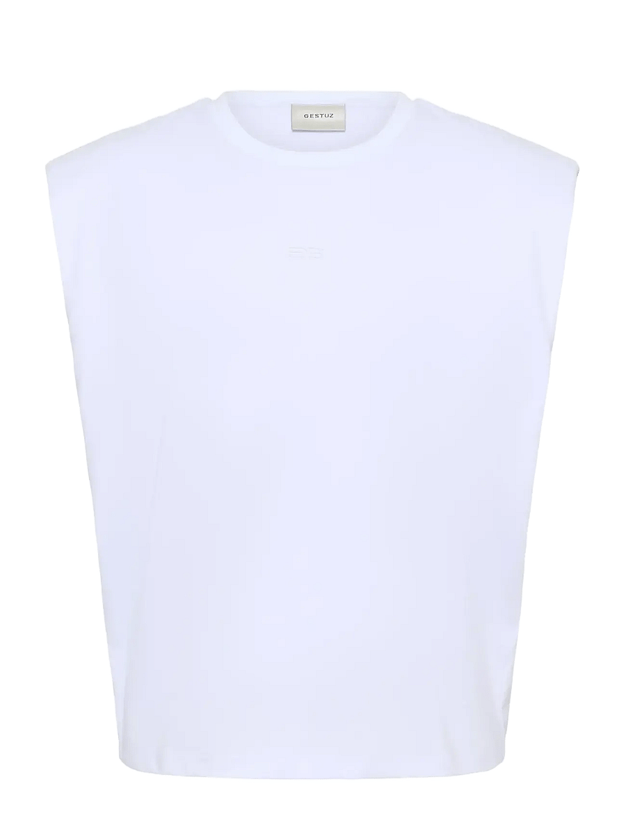 Gestuz - GZkathrin muscle tee - Ärmellose tops - bright white - 1