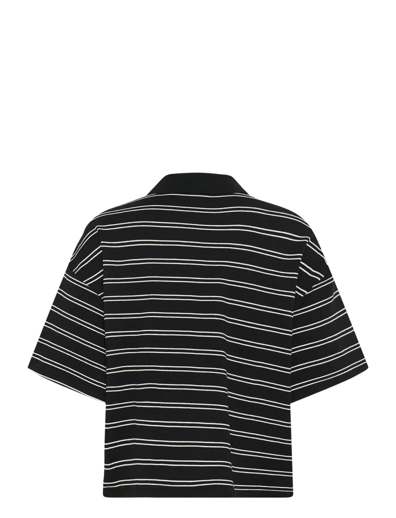 Gestuz - GZpilova polo tee - polosärgid - black white striped - 2