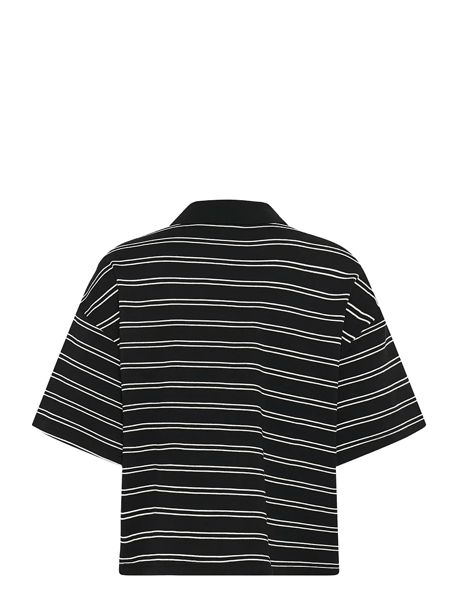 Gestuz - GZpilova polo tee - pikéer - black white striped - 2