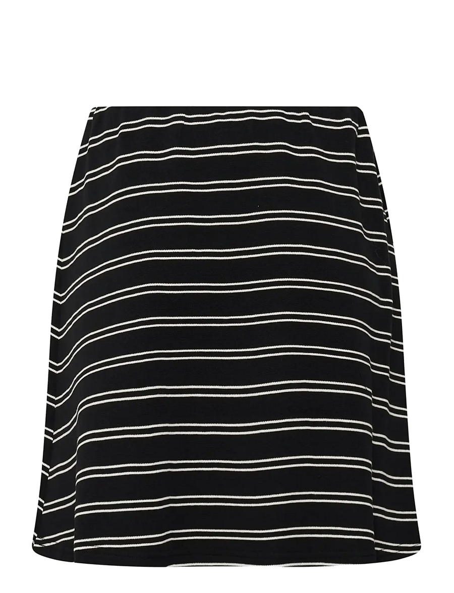 Gestuz - GZpilova skirt - jupes courtes - black white striped - 2