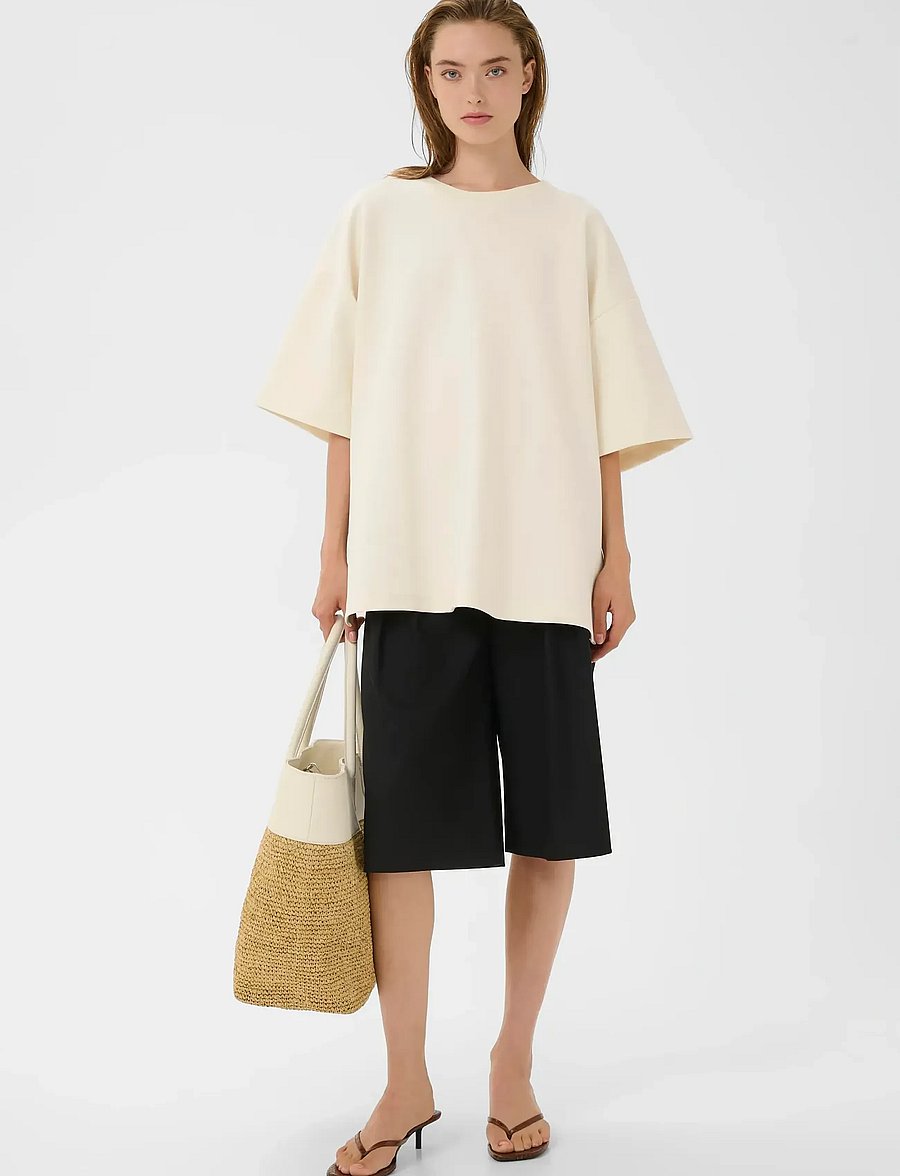 Gestuz - GZamina tee - t-shirts - birch - 3