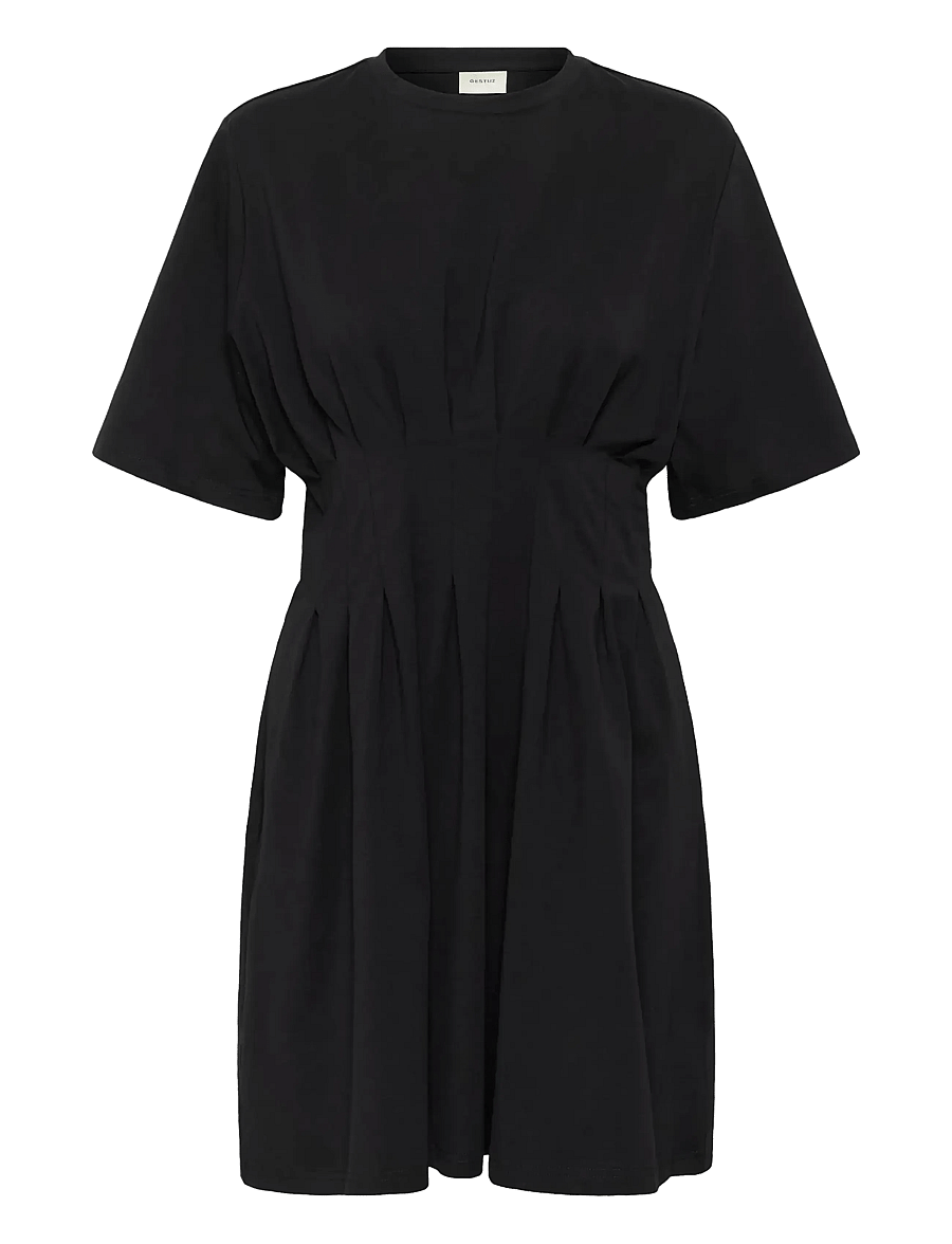 Gestuz - GZinez short dress - t-shirtkjoler - black - 1