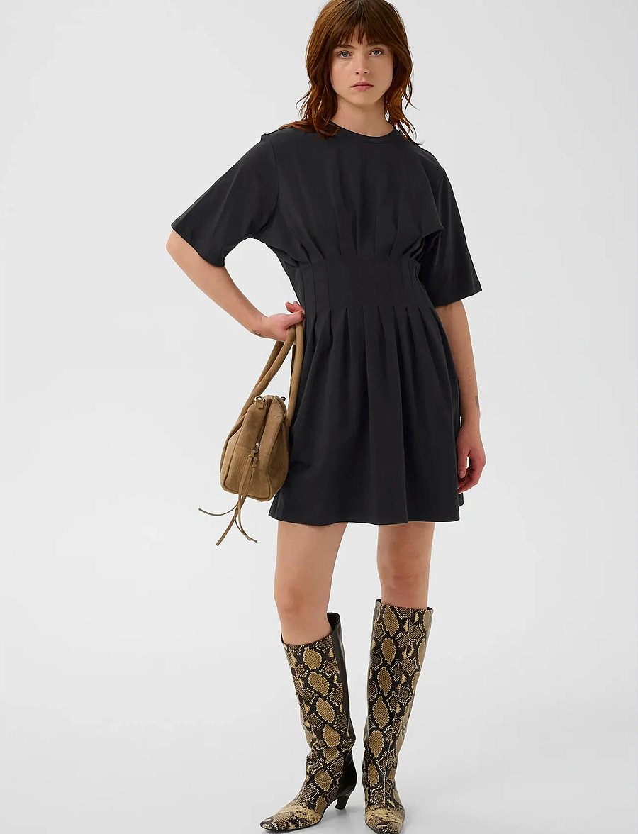 Gestuz - GZinez short dress - t-shirtkjoler - black - 3