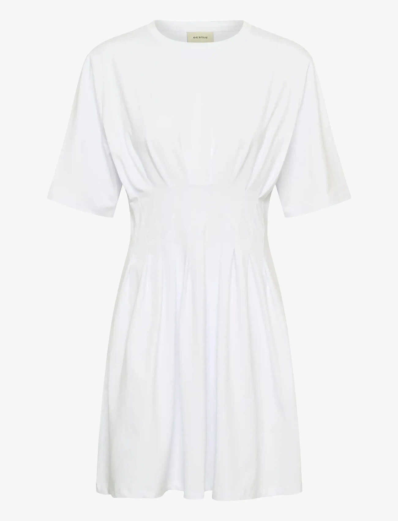 Gestuz - GZinez short dress - t-shirt-kleider - bright white - 1