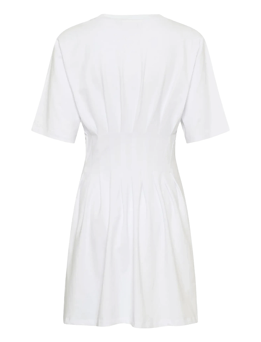 Gestuz - GZinez short dress - t-shirt-kleider - bright white - 2