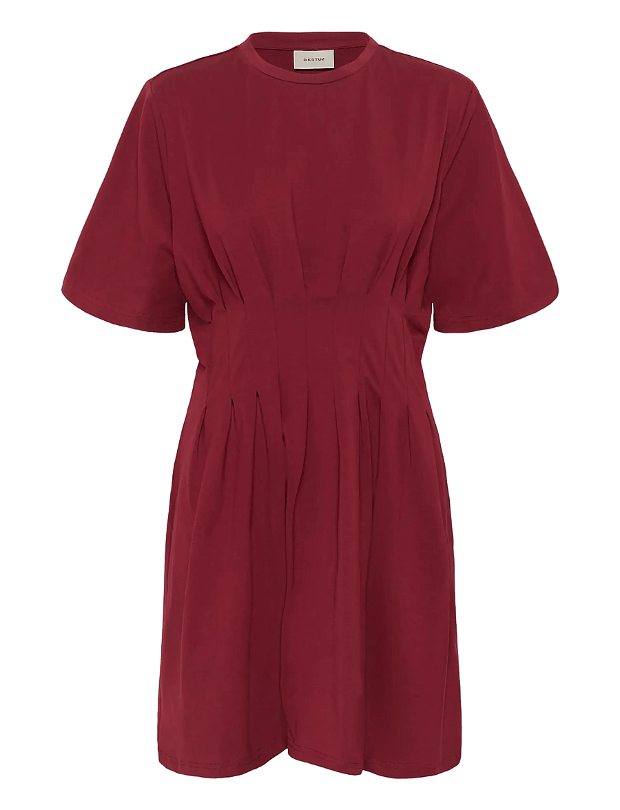 Gestuz - GZinez short dress - t-shirt-kleider - cabernet - 1