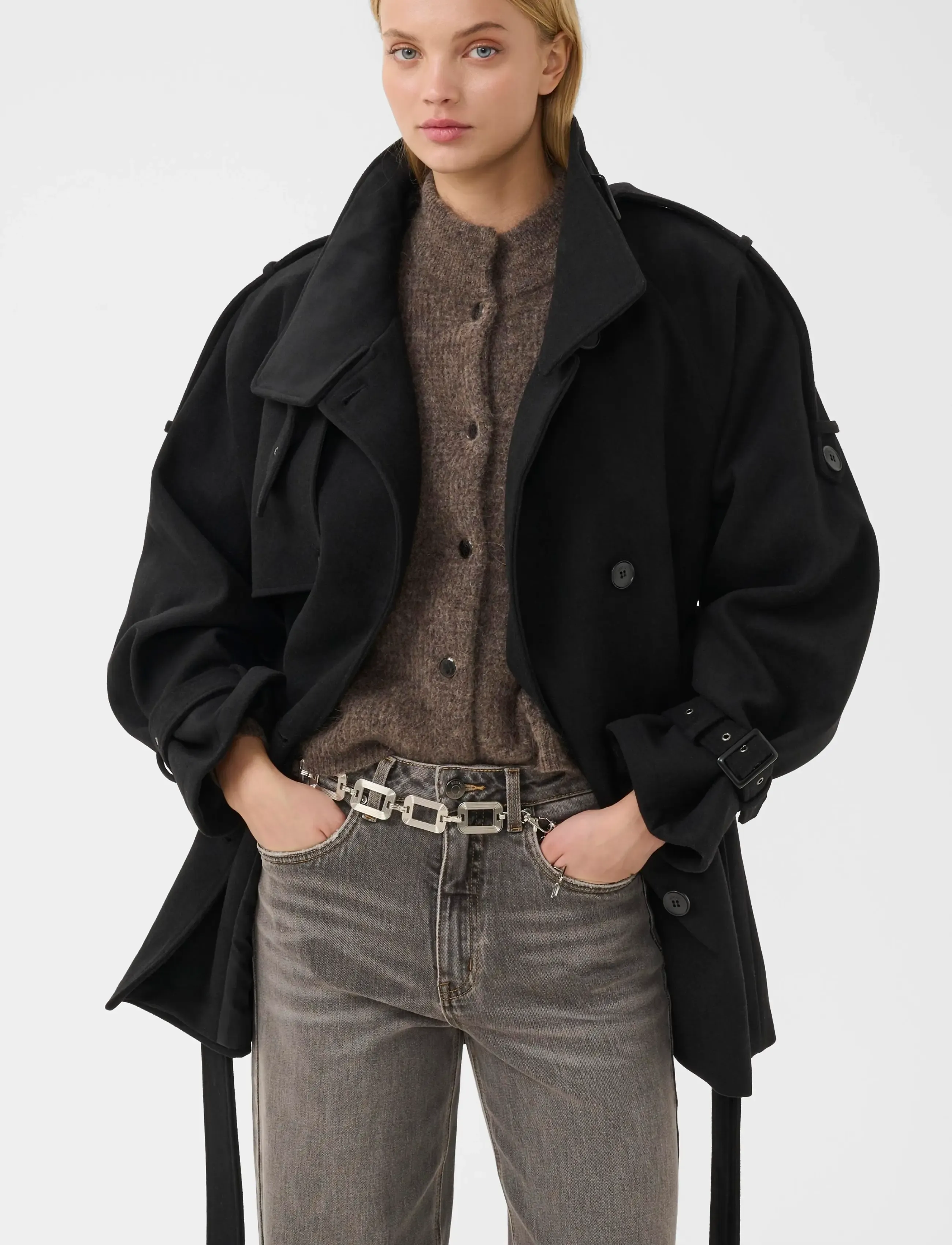 Gestuz - GZavic midi jacket - winterjacken - black - 2