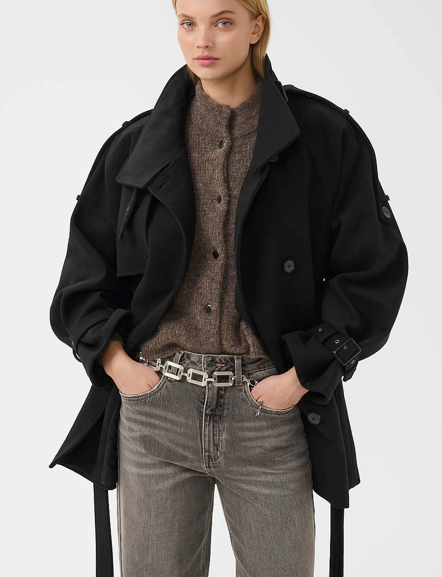 Gestuz - GZavic midi jacket - winterjacken - black - 2