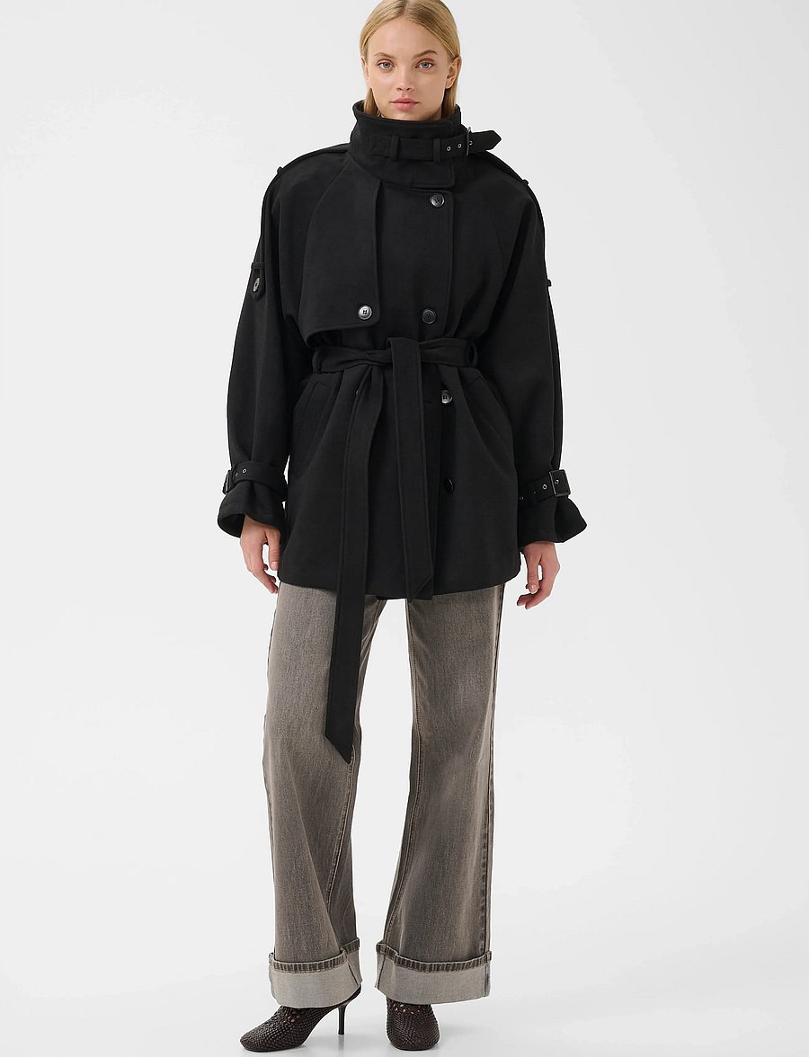 Gestuz - GZavic midi jacket - winterjacken - black - 3
