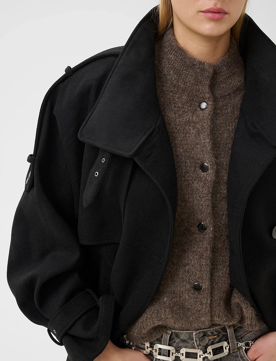 Gestuz - GZavic midi jacket - winterjacken - black - 5