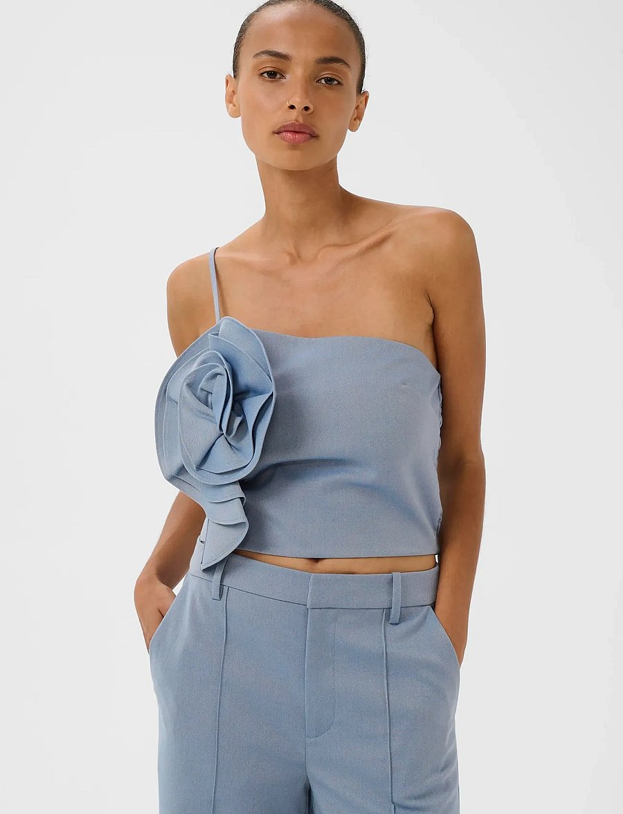 Gestuz - GZwendi top - sleeveless tops - dusty blue - 0